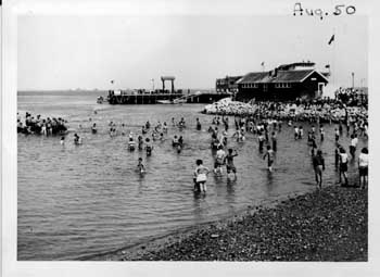 Elks in water 1950